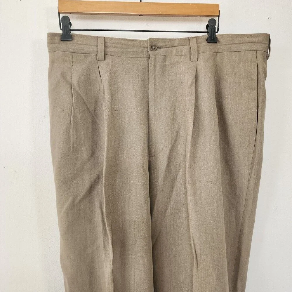 Banana Republic 38L Mens Pants Linen Wool Cotton Blend 35